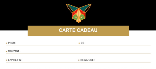 Carte-cadeau LA FENNEK