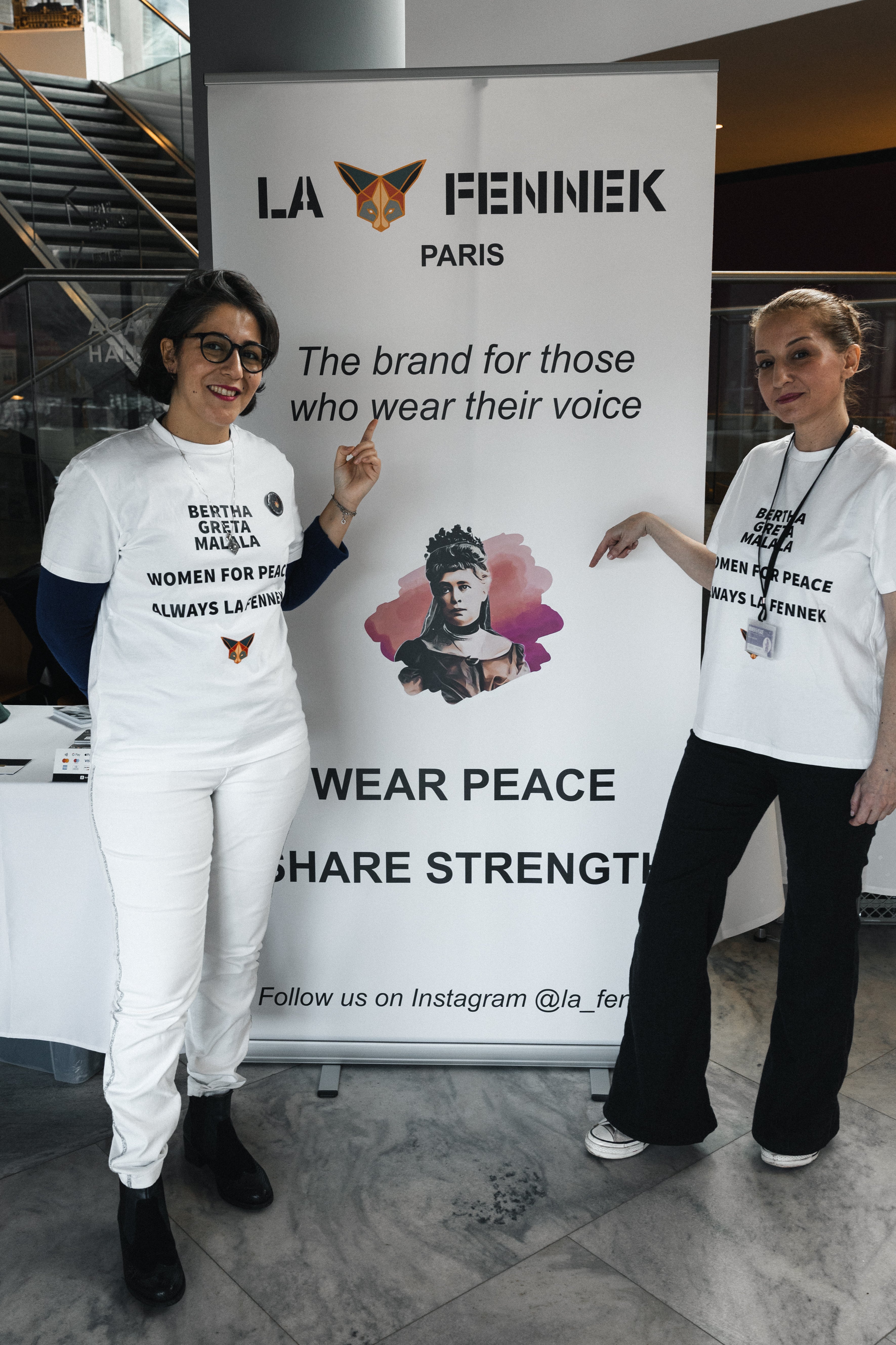 T-shirt Women for Peace - Bertha Von Suttner x Greta Thunberg x Malala Yousafzaï